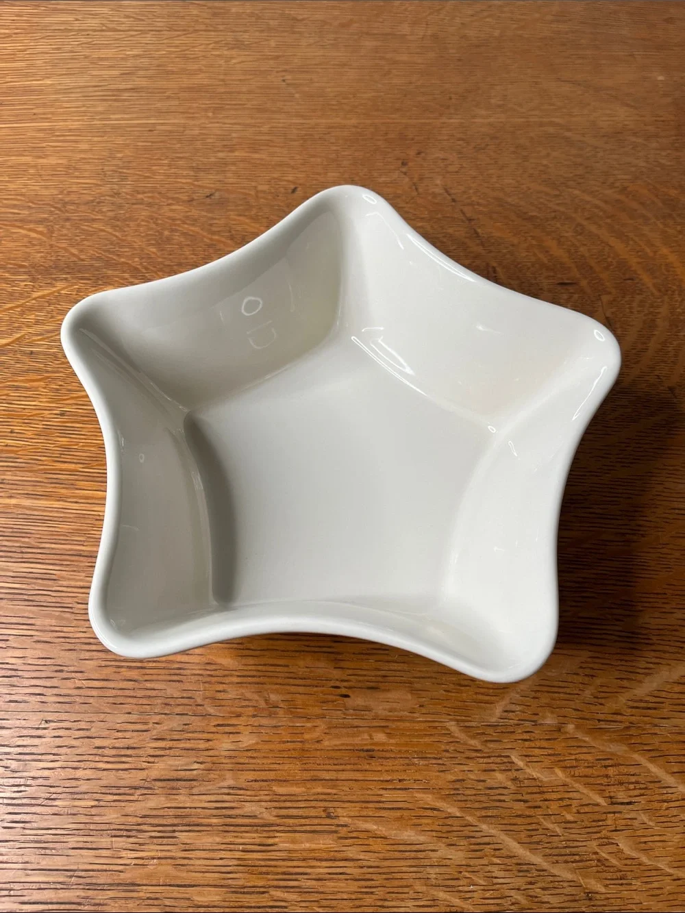 Longaberger Pottery Ivory Star Bowl Woven Traditions Cream Serving Dish USA